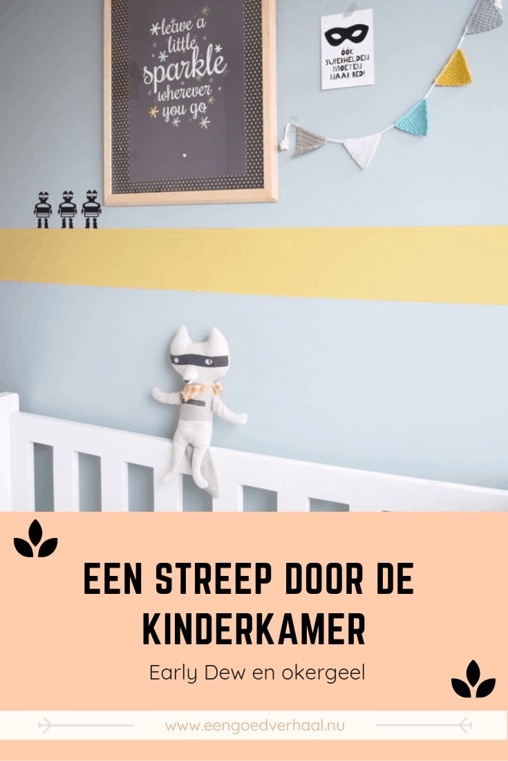 kinderkamer early dew en okergeel