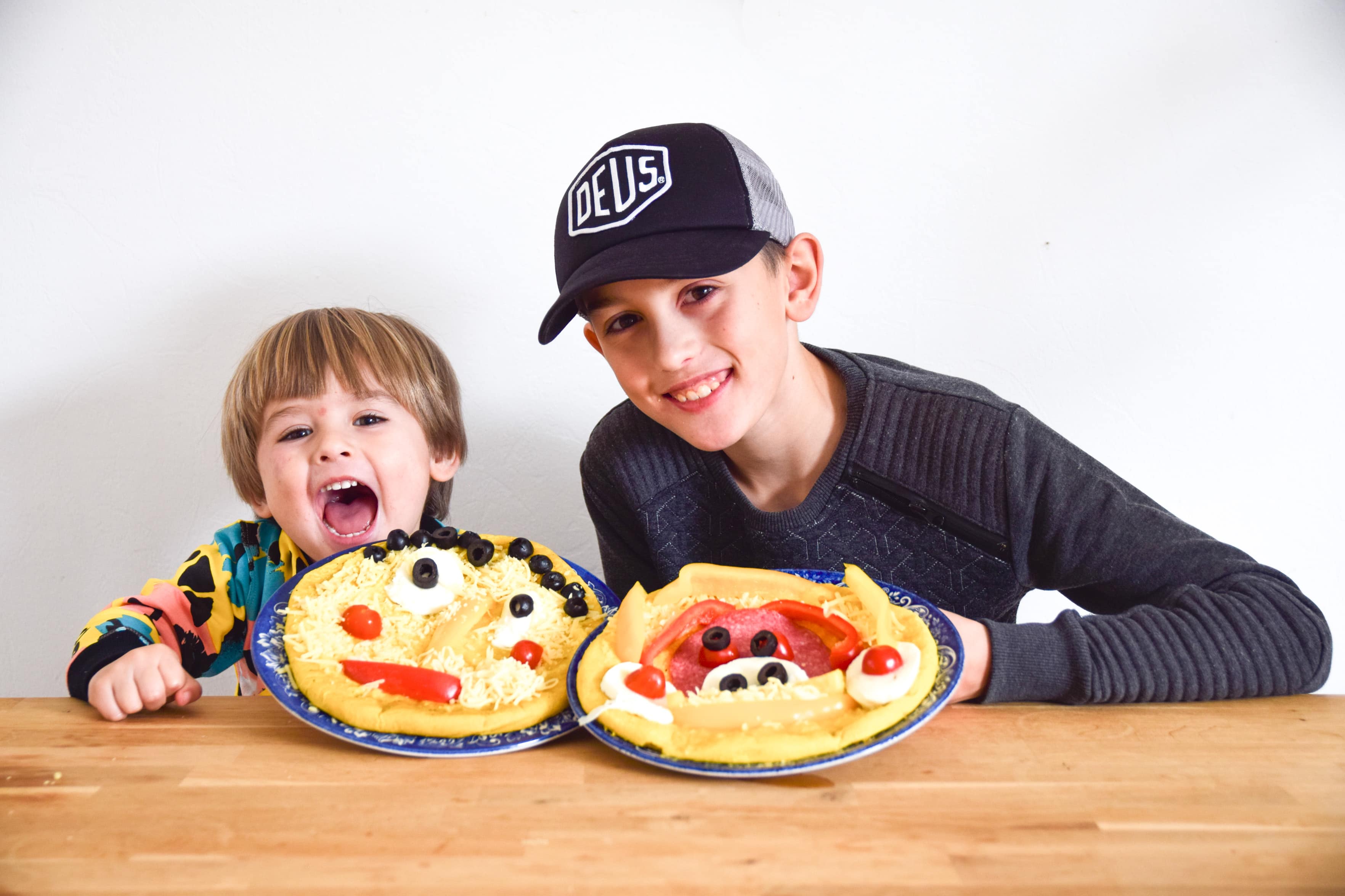 gezonde kinderpizza's maken magioni