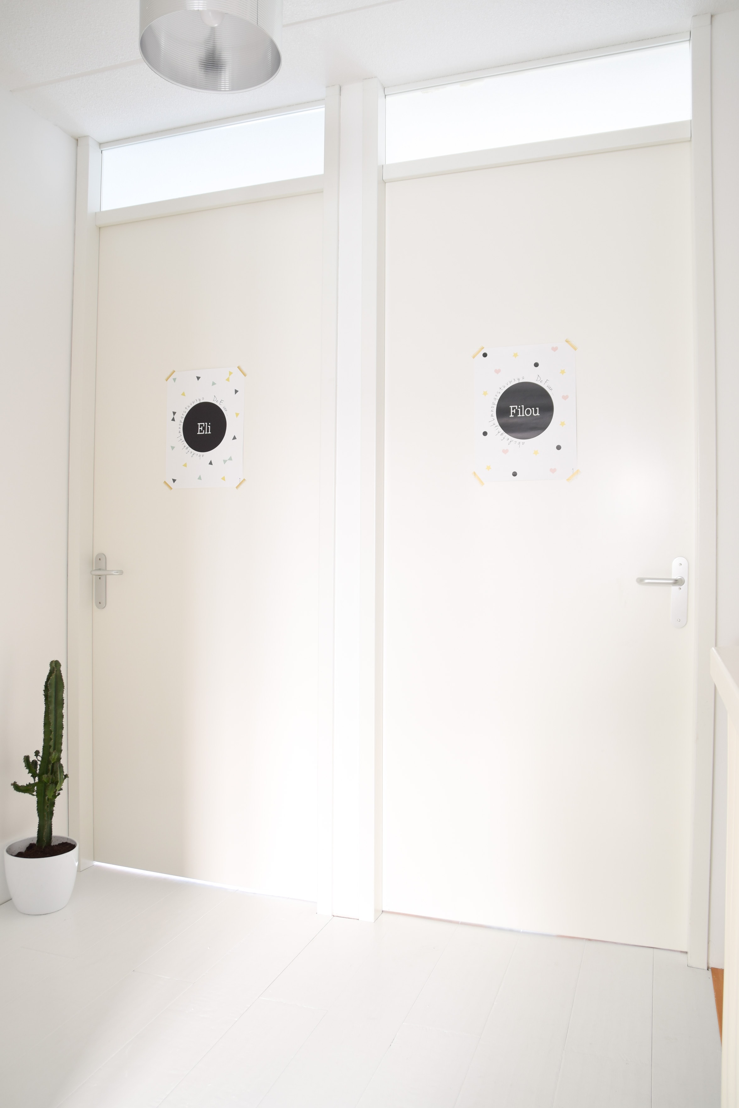 wit gelakte vloer leggen