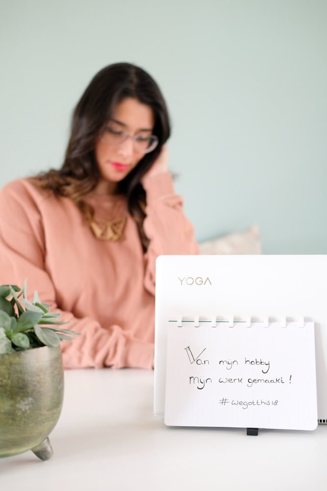 blogger at work