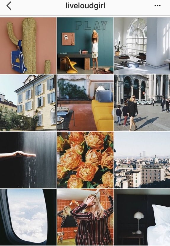 feed live loud girl instagram