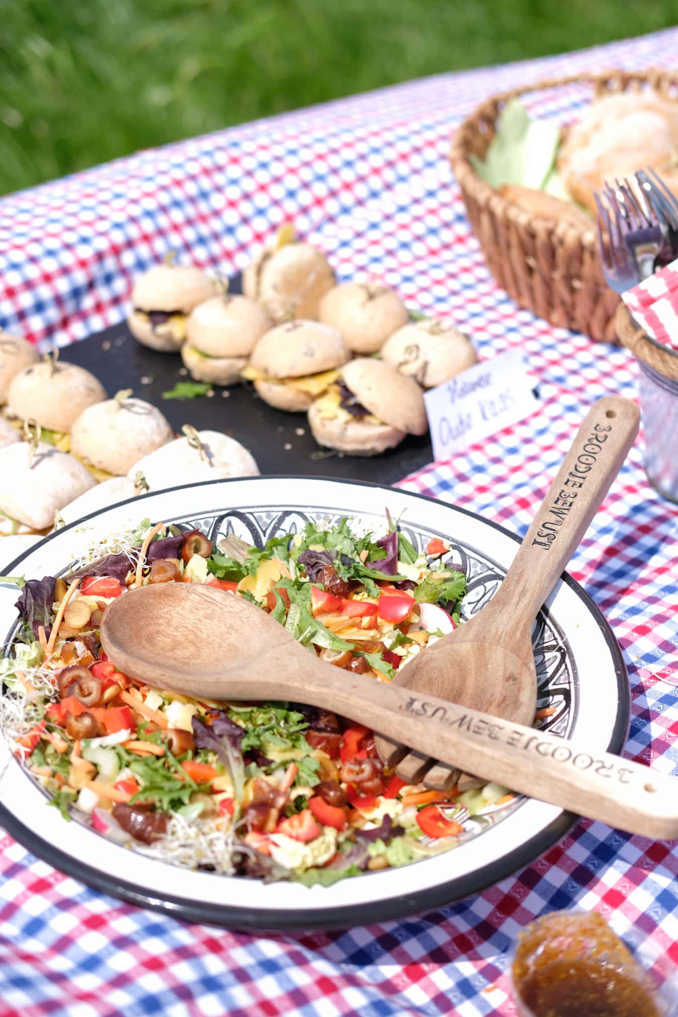 lunch op de biologische boerderij