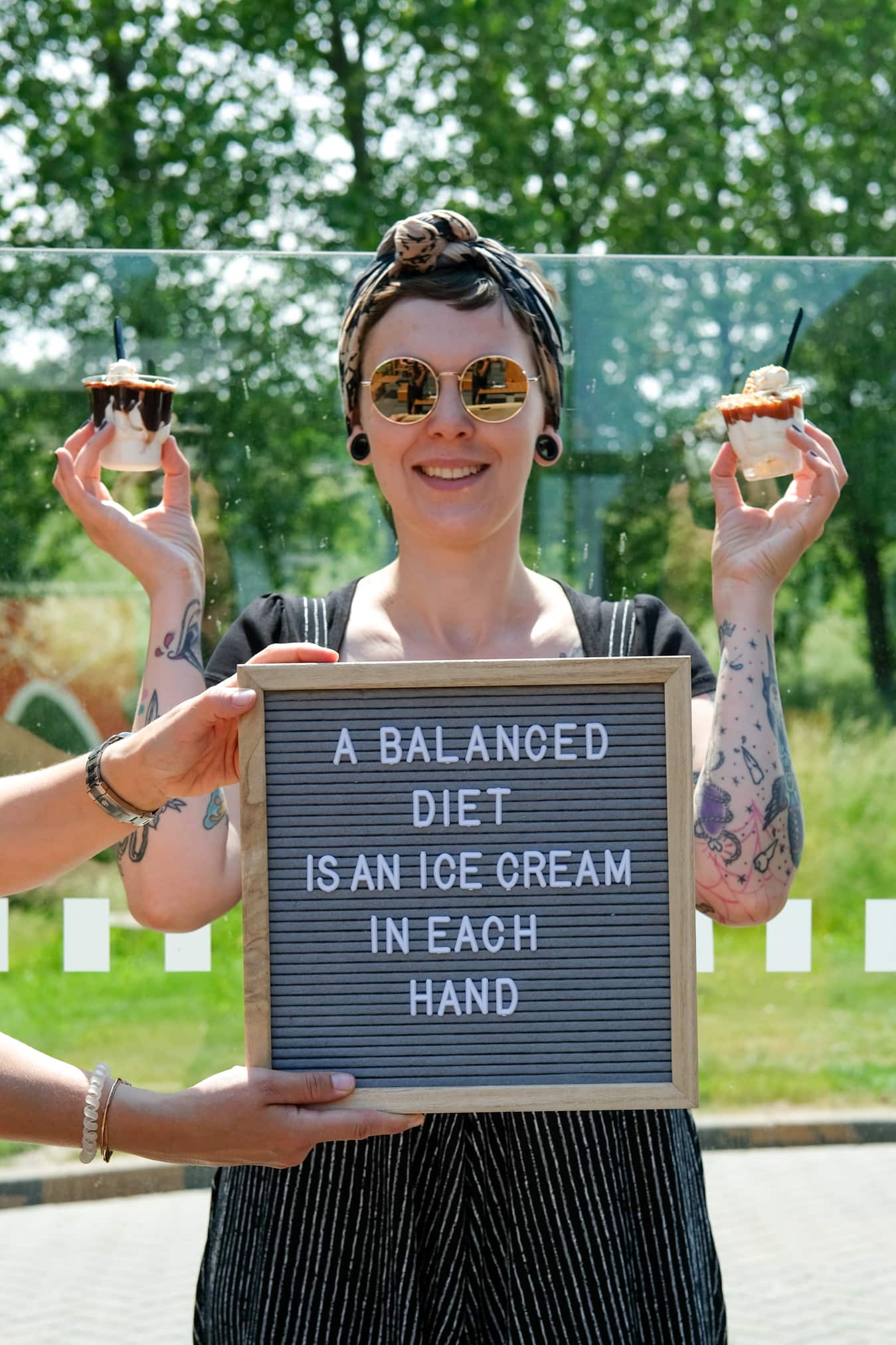 zomer tekst ijsjes letterbord