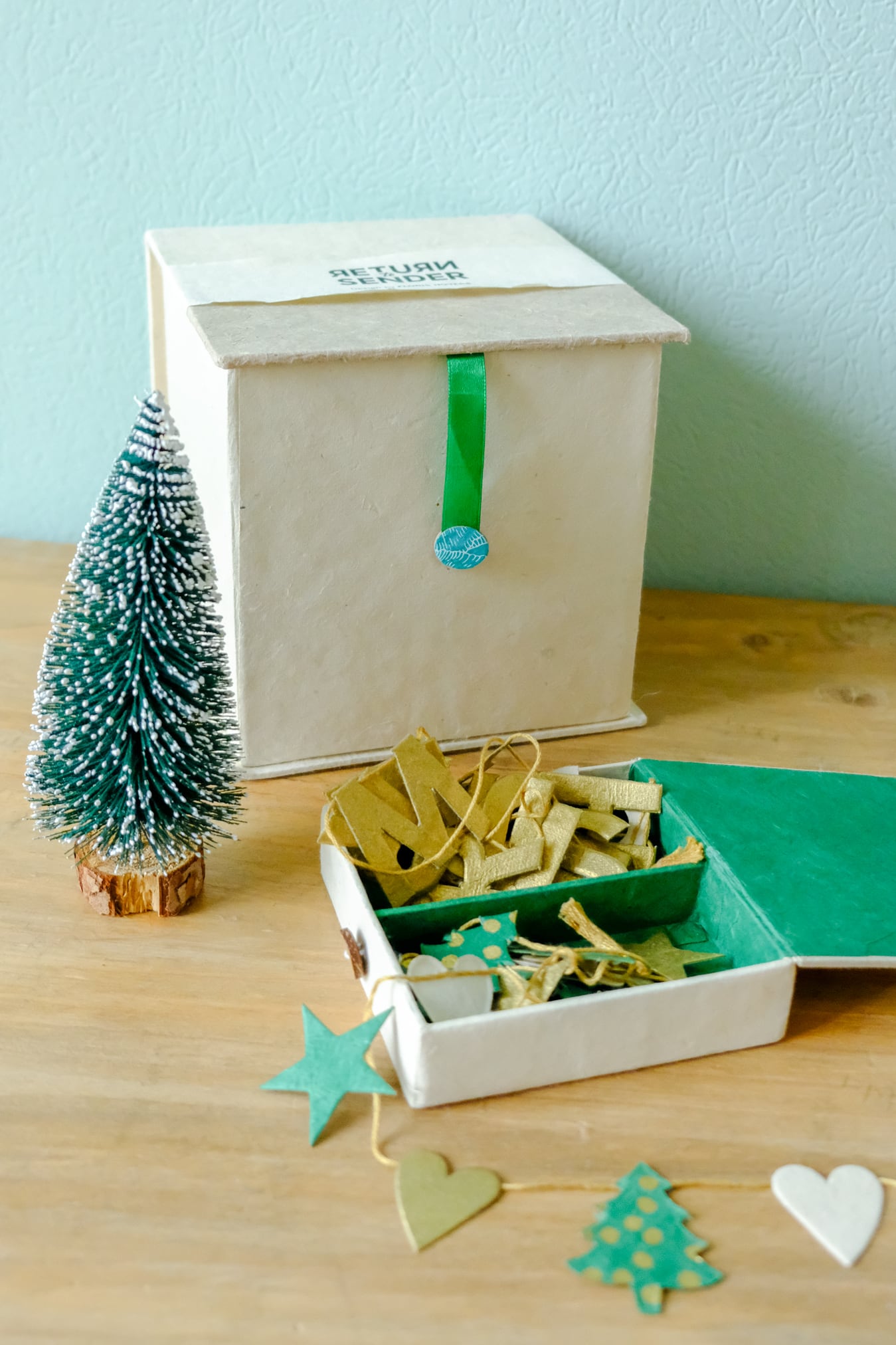 fairtrade slingers van papier