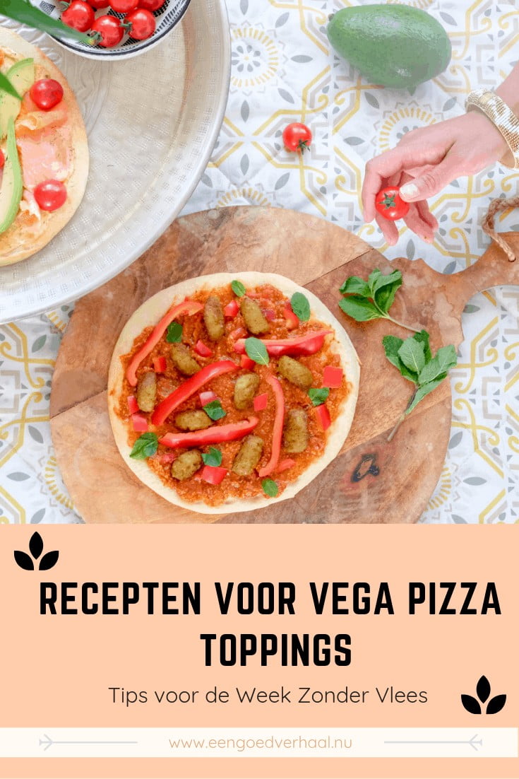recepten voor vegetarische pizza toppings