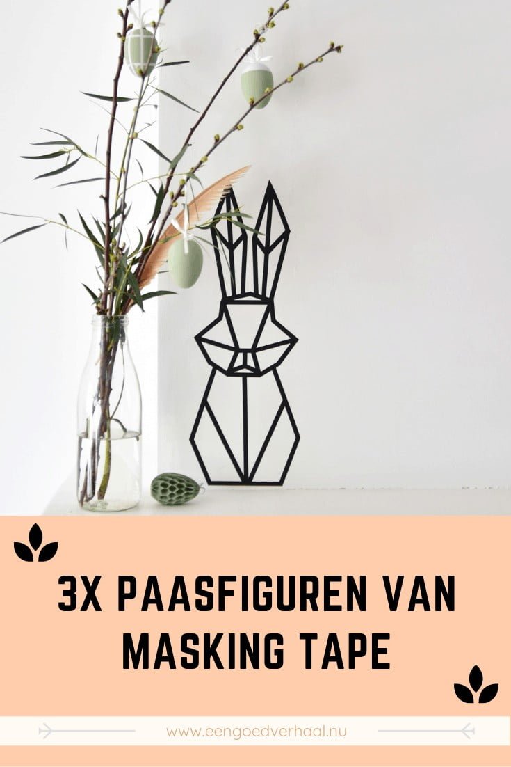 paasfiguren maskingtape pinterest