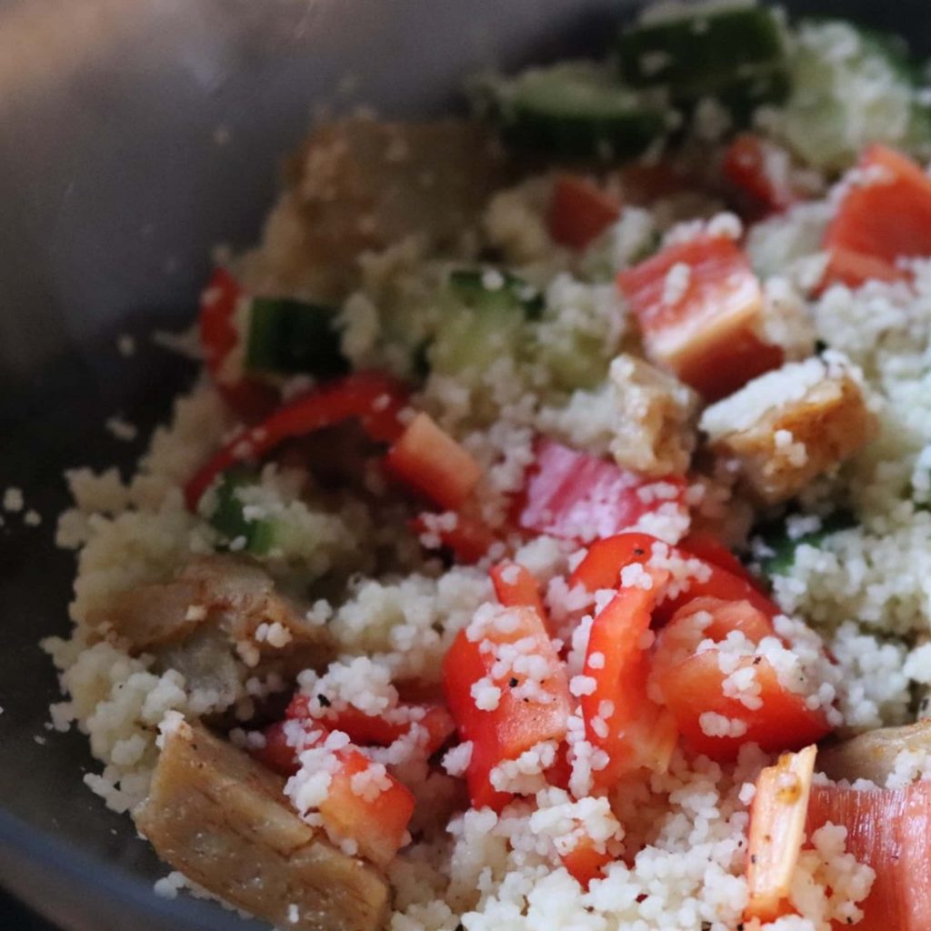 couscous vegetarische kip
