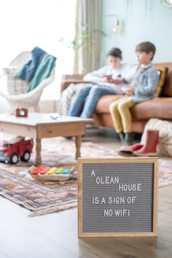 lettebord quote grote schoonmaak