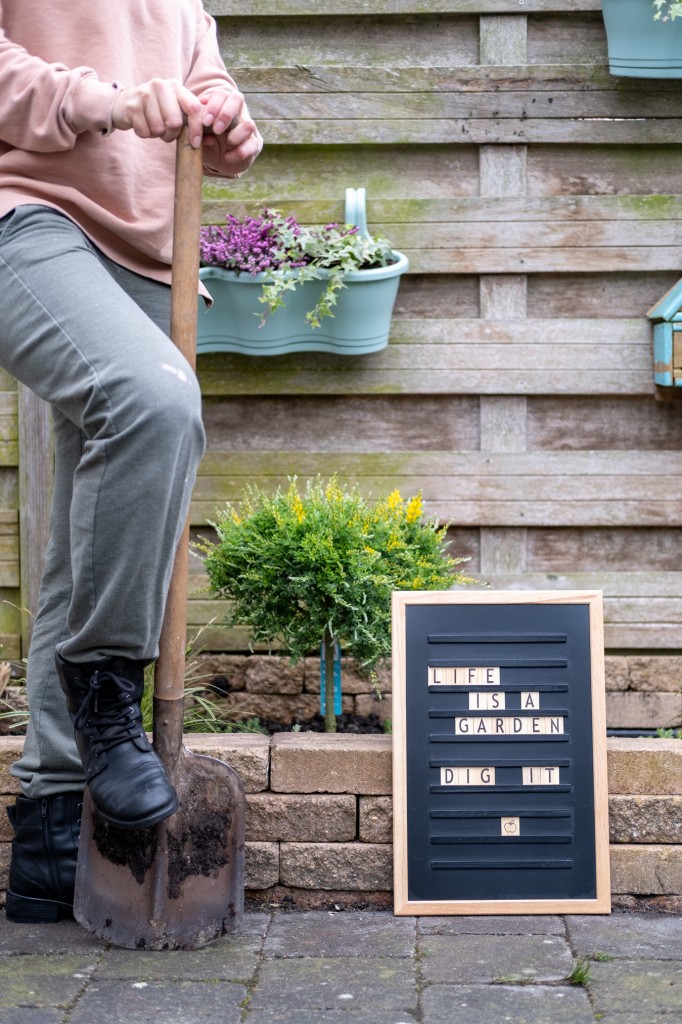 tuin quotes letterbord