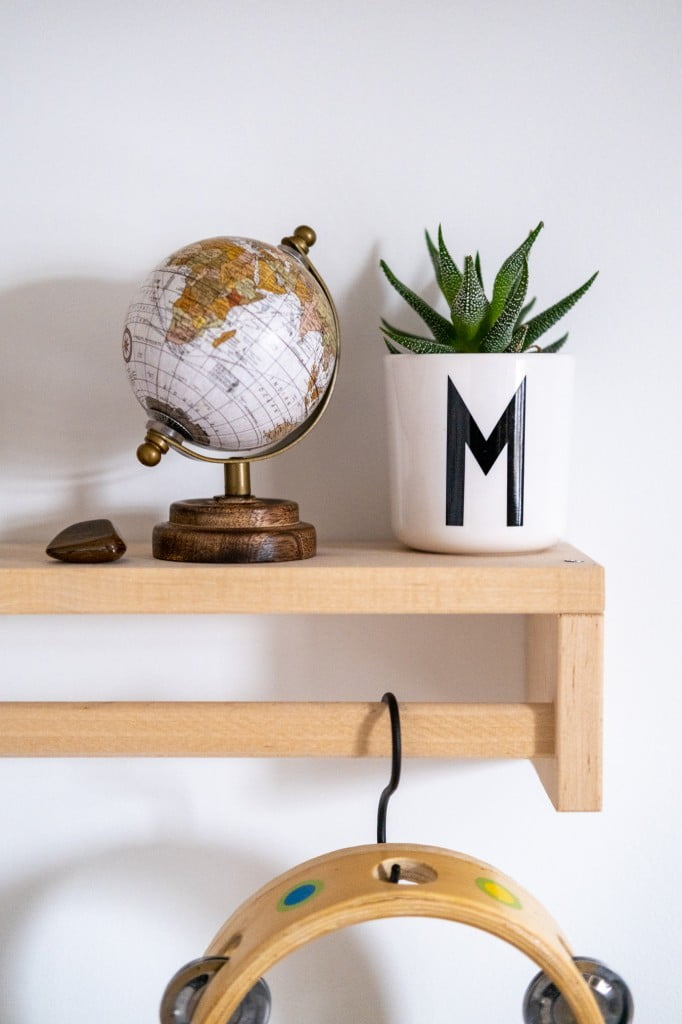 plankje stijlen wereldbol