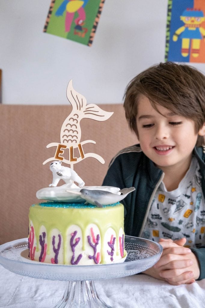 idee decoratie groene hema taart