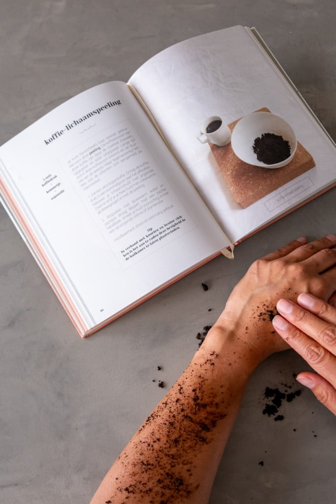koffieprut als scrub recept