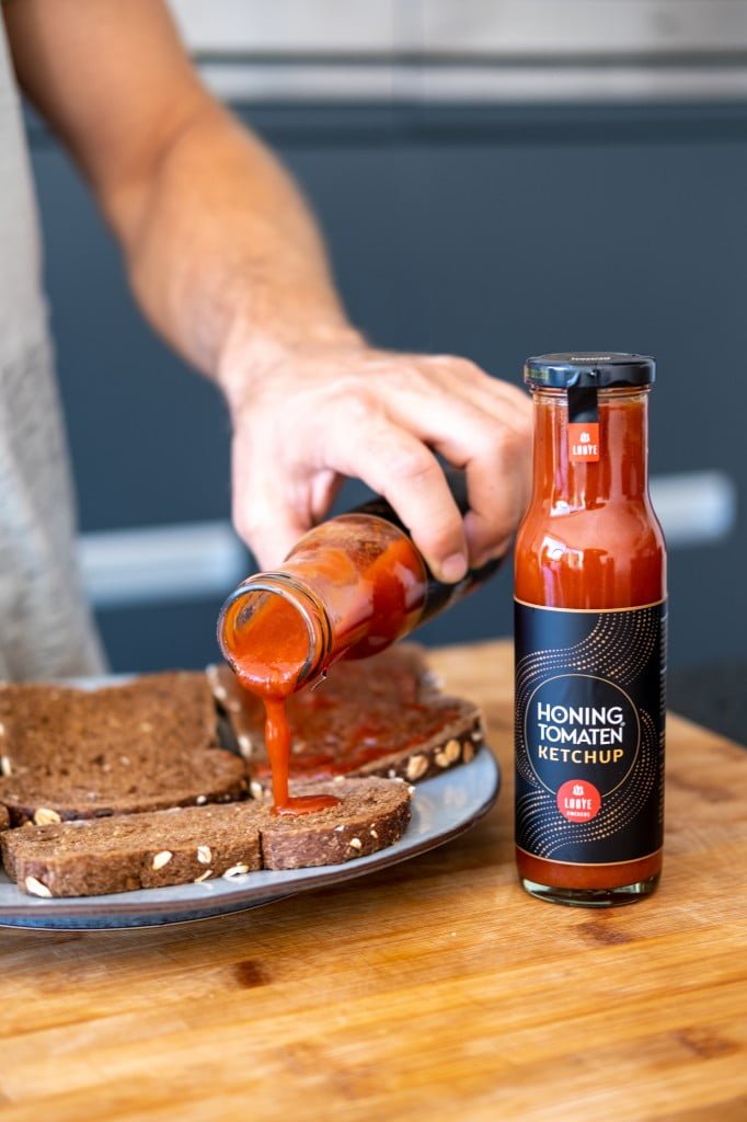 Honingtomaten ketchup