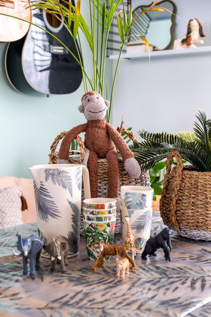 kinderservies bladerenprint