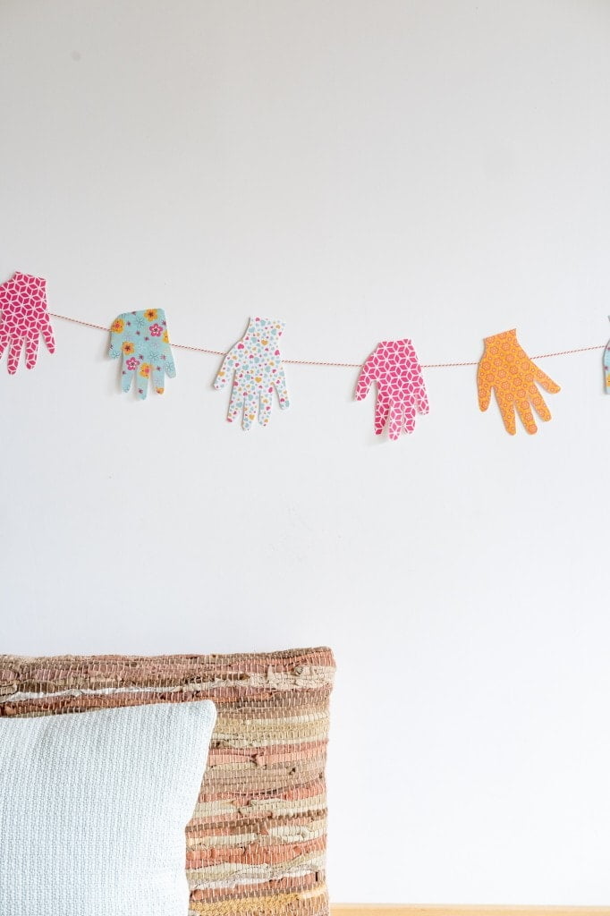 creatief met kinderhandjes afdrukken