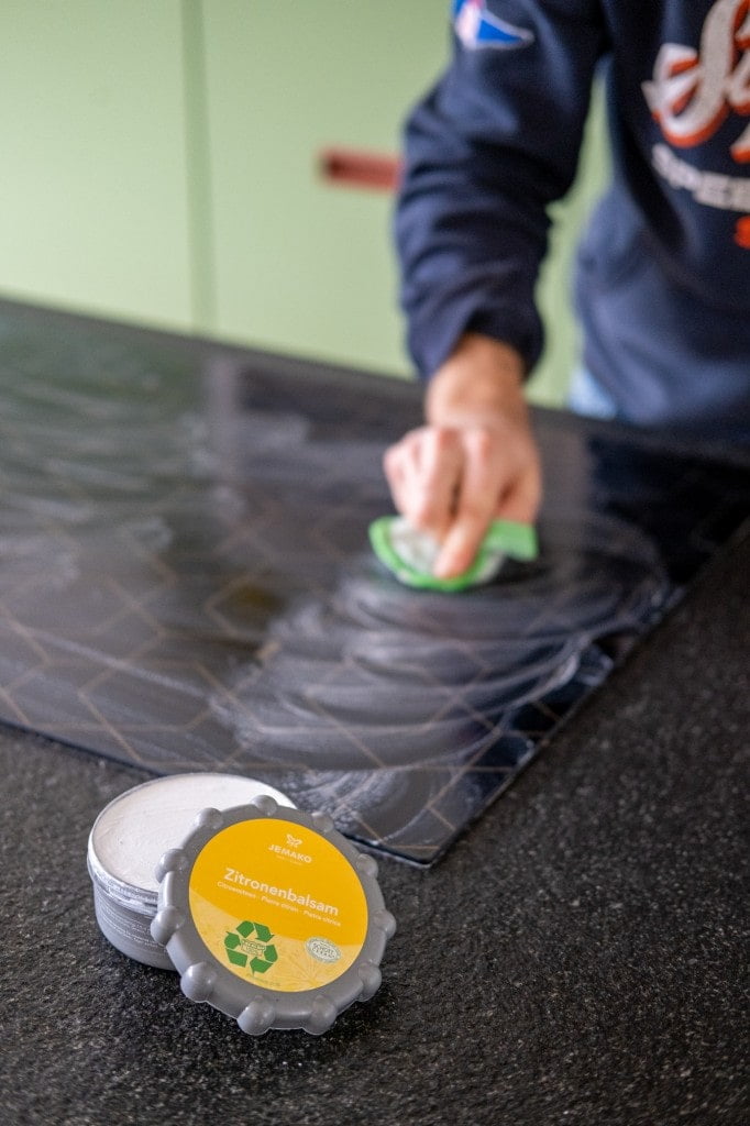 inductie glasplaat reinigen jemako citroensteen