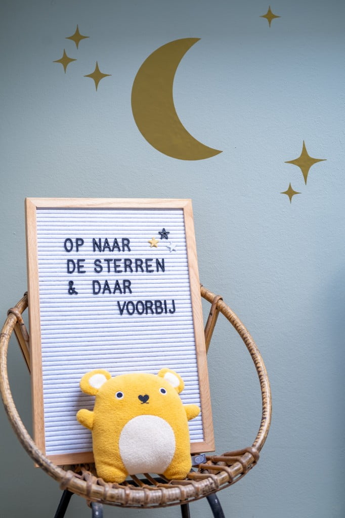 teksten ruimte thema kinderkamer