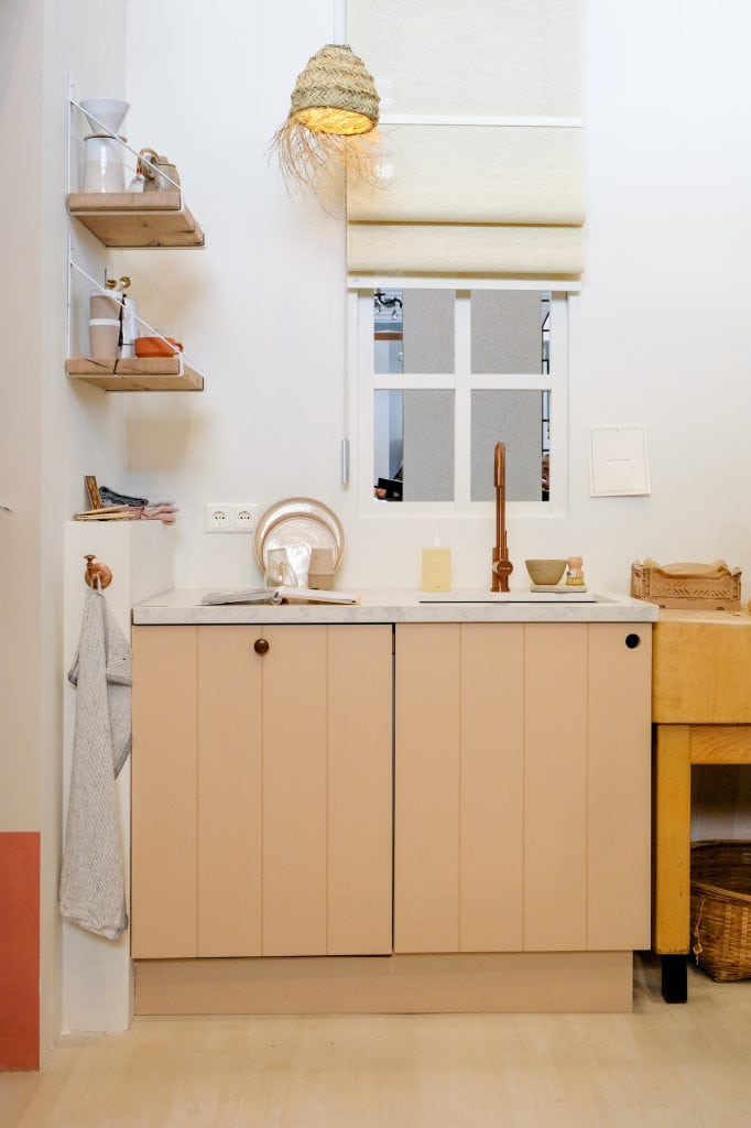 massief hout in de keuken