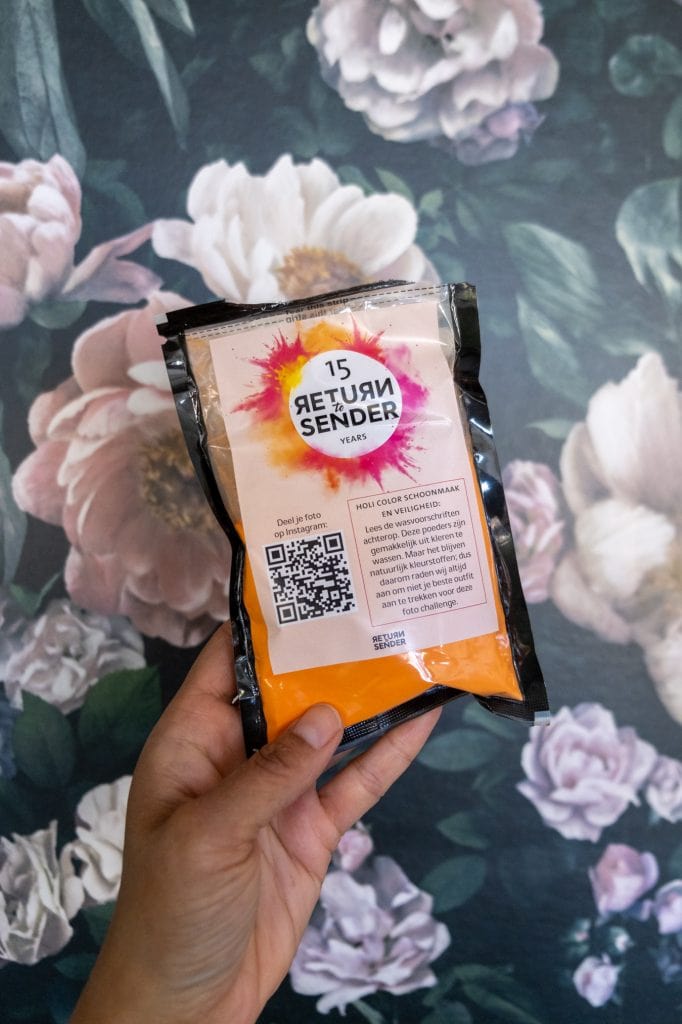 gekleurd strooipoeder