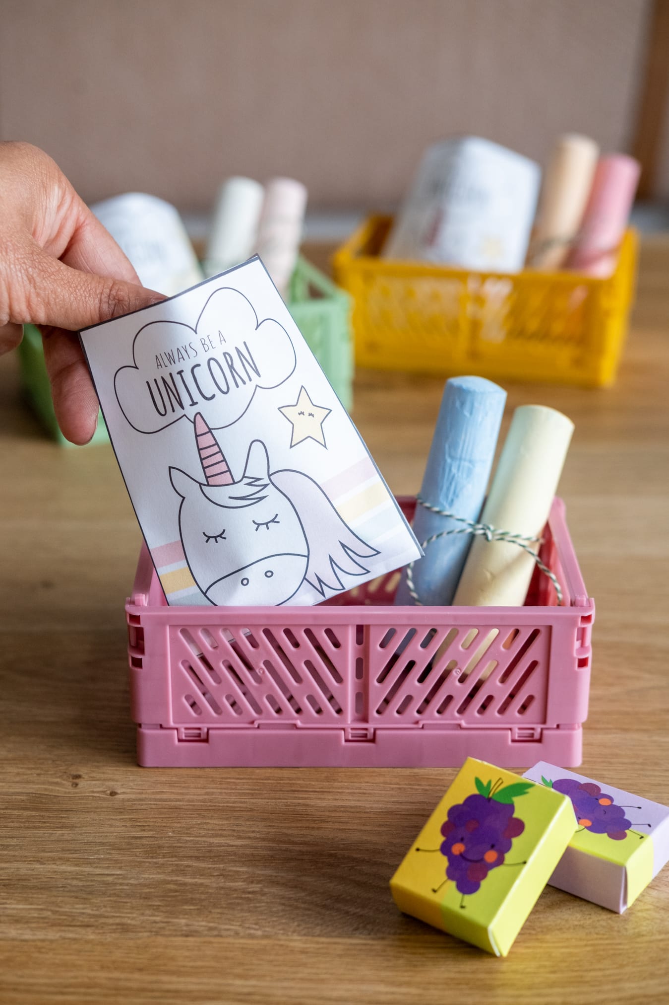 verpakte unicorn traktatie kinderdagverblijf