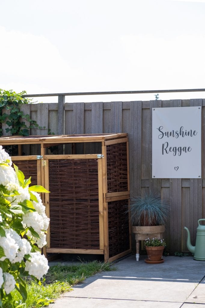 houten container ombouw tuin