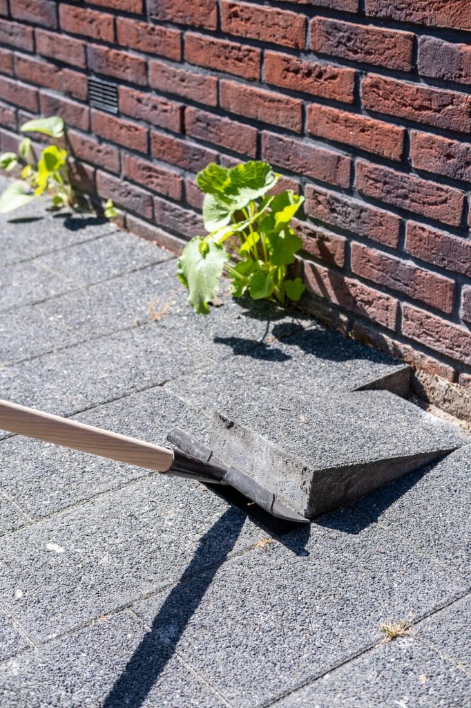 stenen eruit groen erin