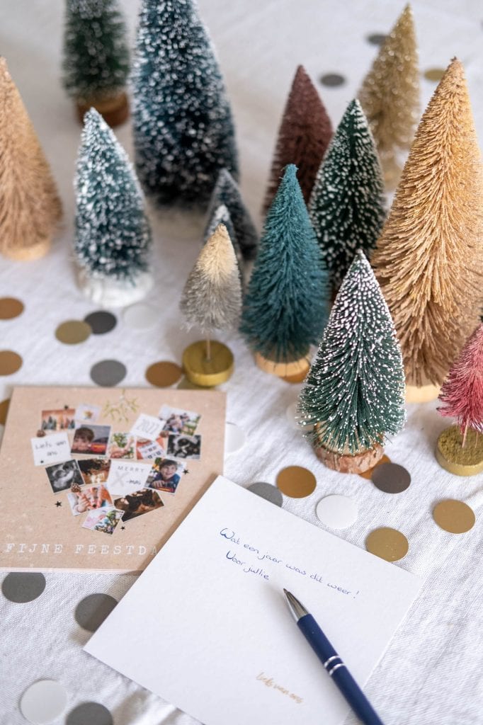 kerstkaart met foto's ontwerpen