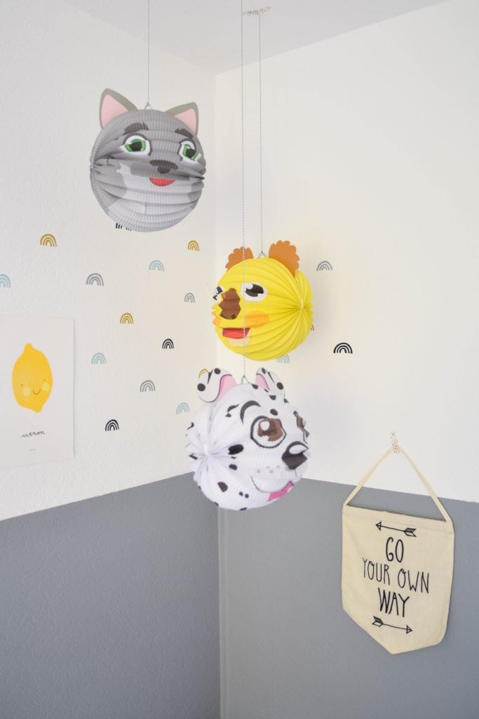 lampionnen als decoratie kidsroom