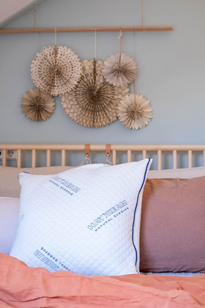 natuurlijk hoofdkussen met hooivulling