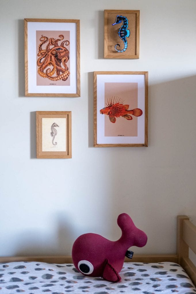 vissenposters kinderkamer met thema oceaan