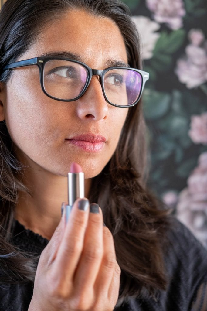 lichtrode natuurlijke lippenstift