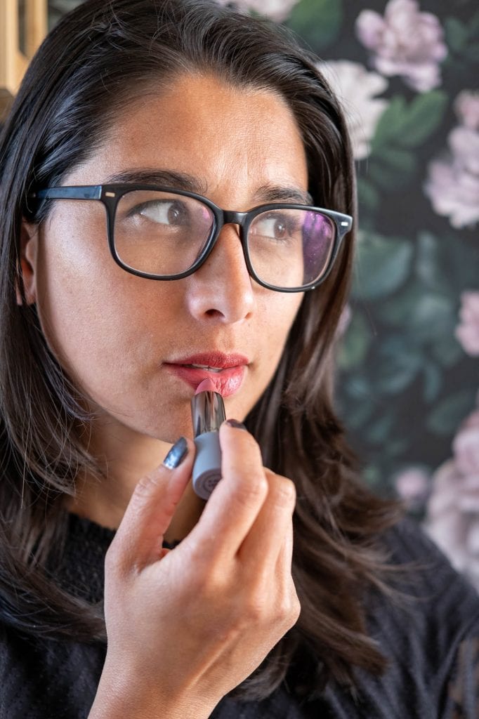 rood lipstick plantaardig