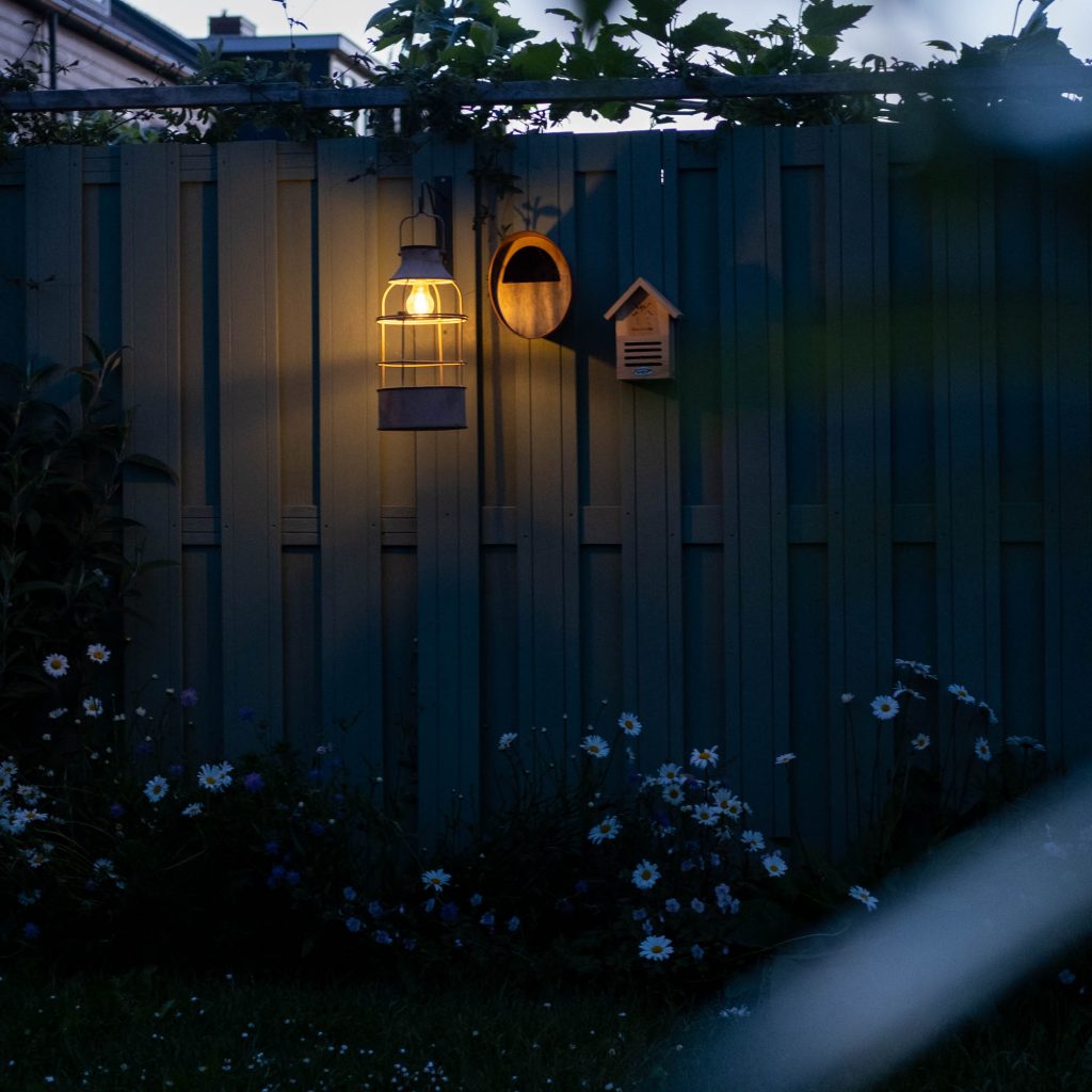 sfeerverlichting in de tuin