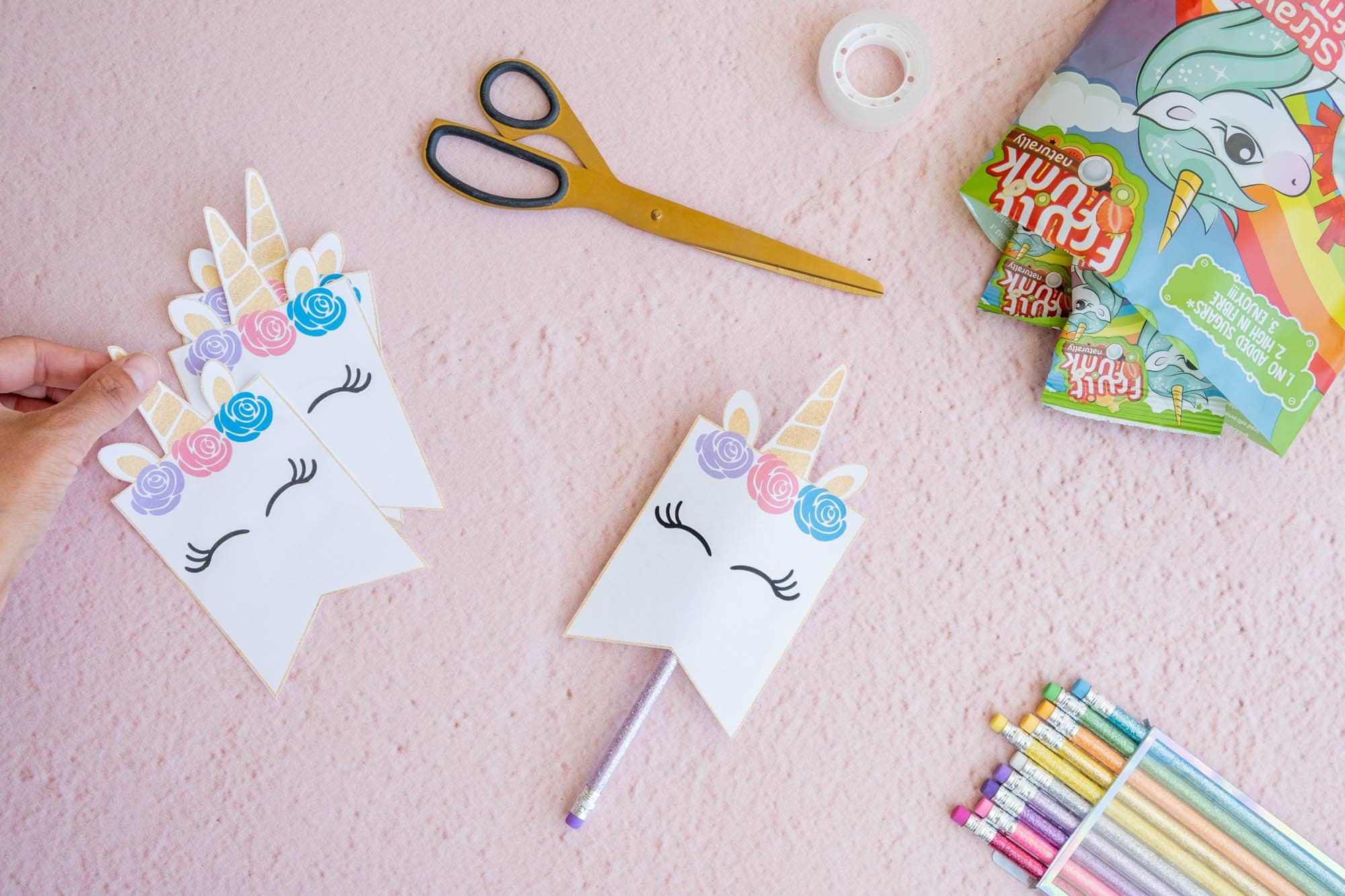 zelf unicorn traktatie maken