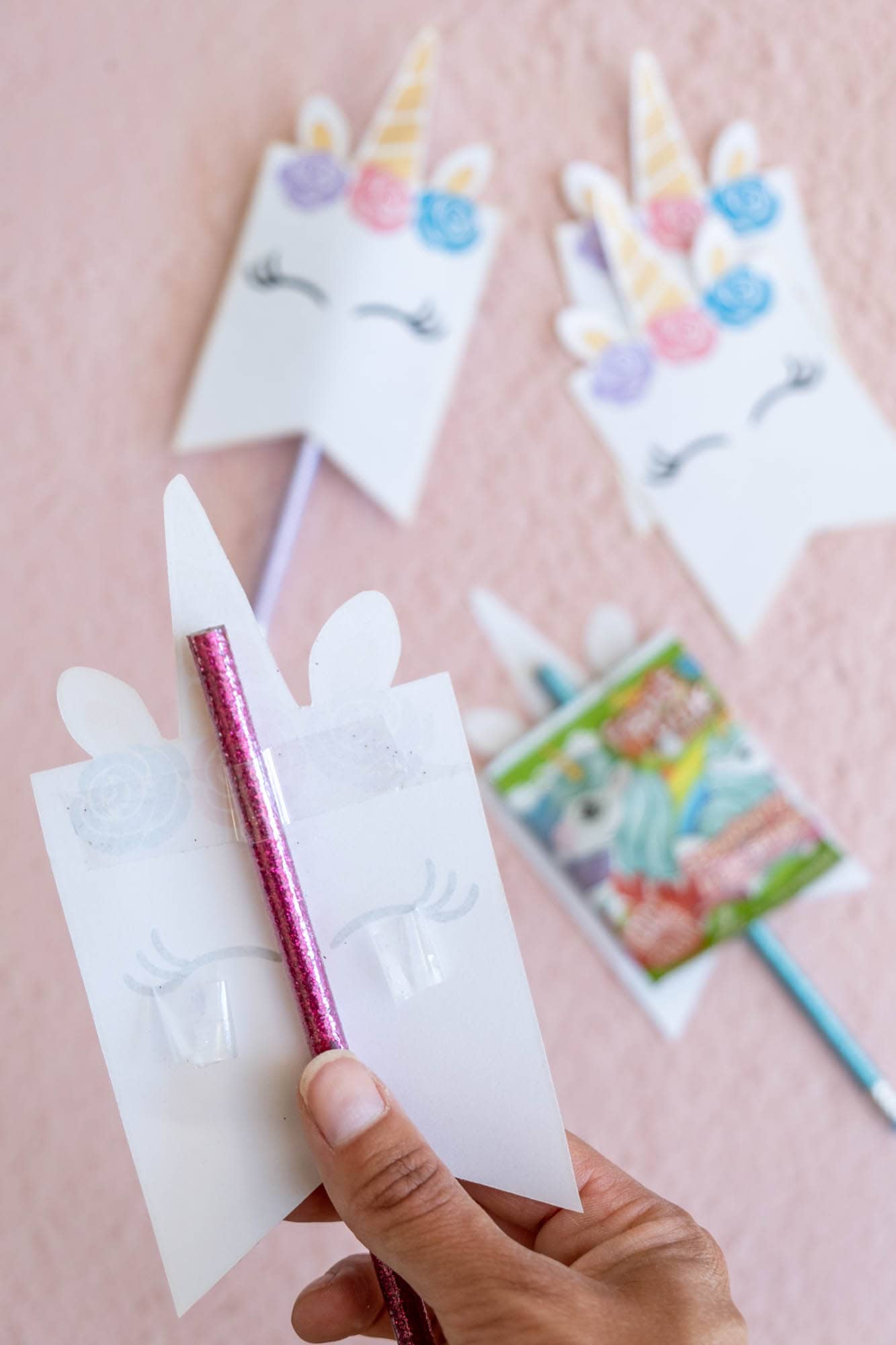 unicorns uitdelen kleuters