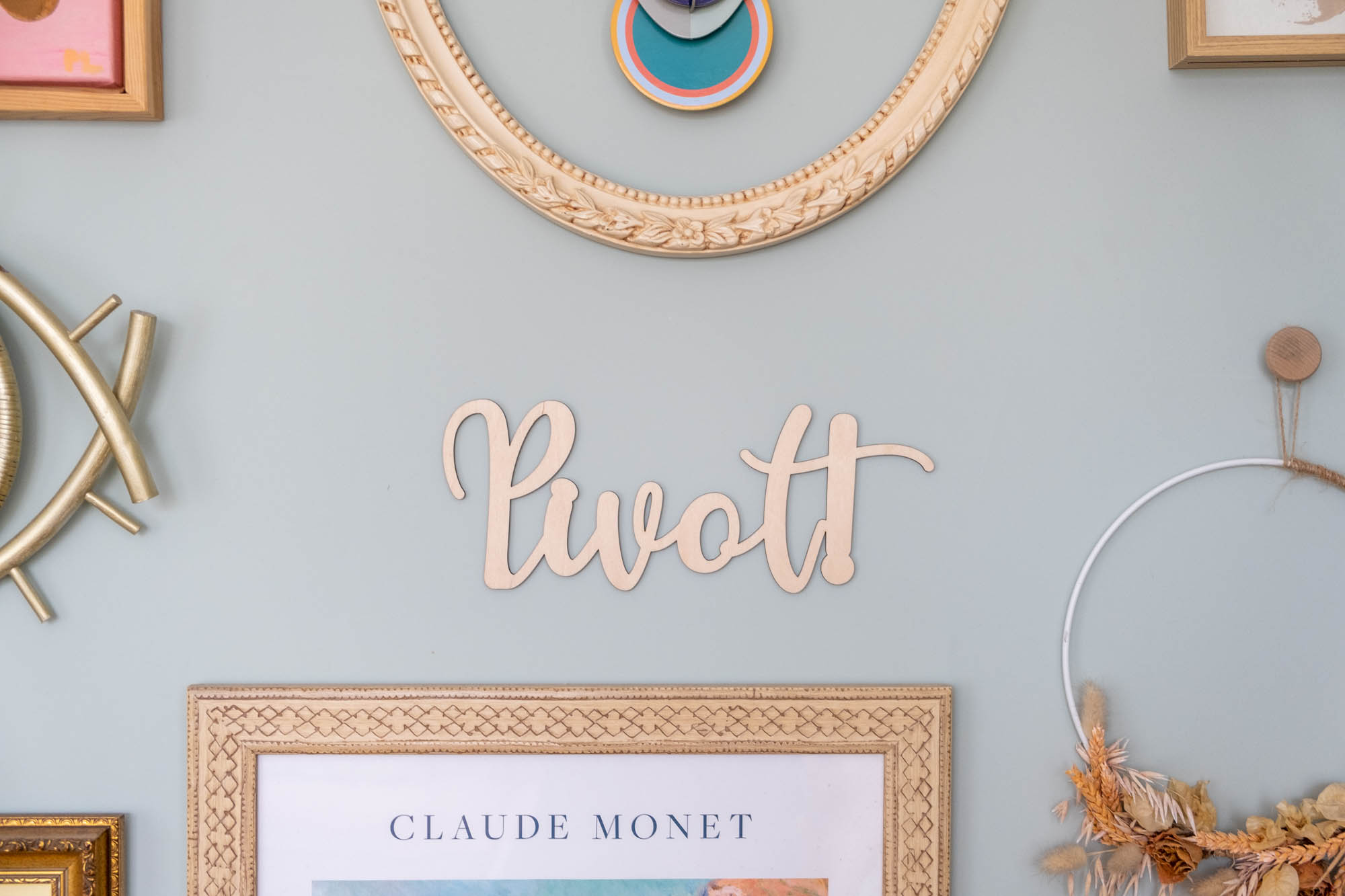 unieke art gallery aan de muur