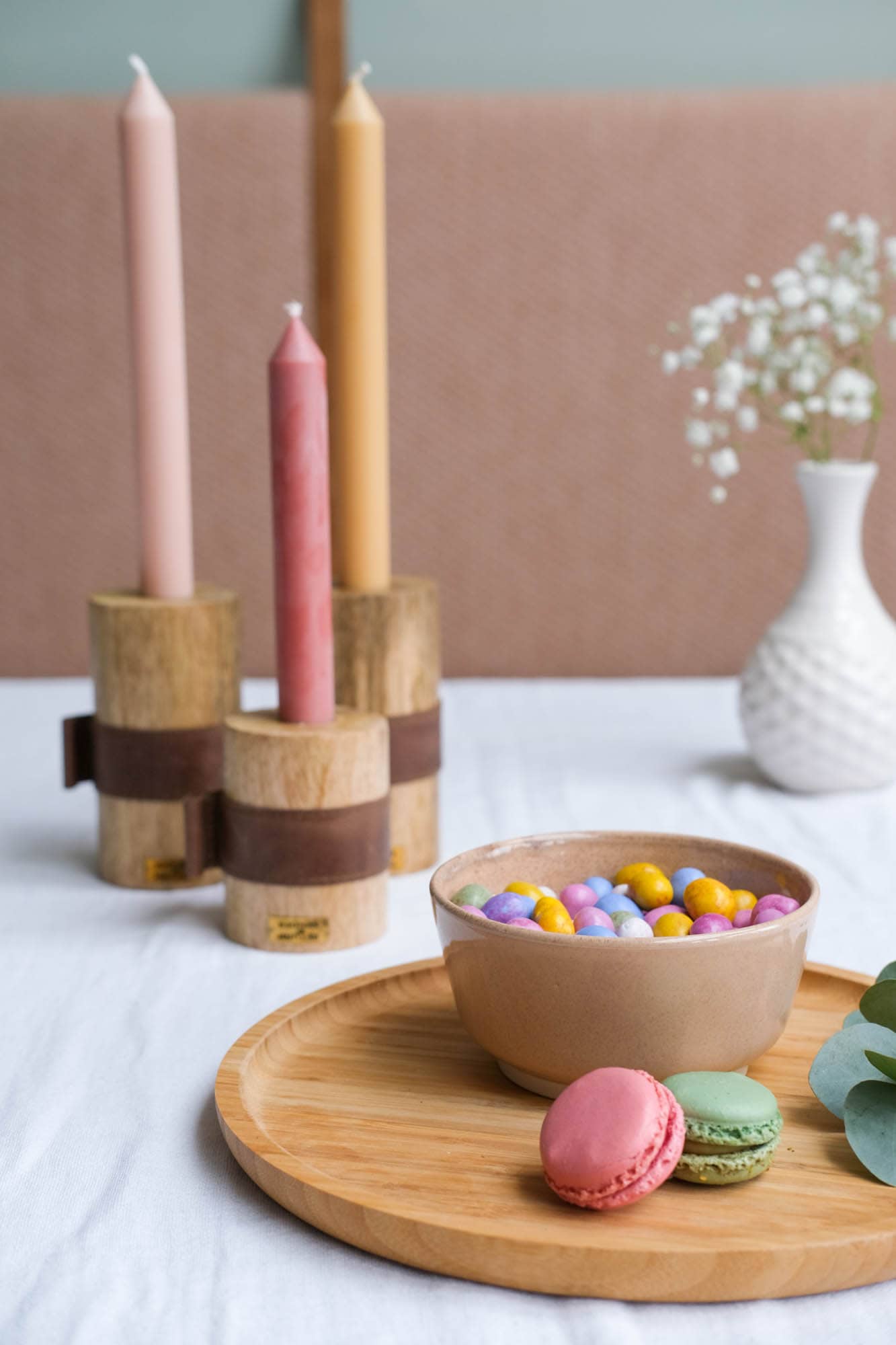 houten kaarsenhouder