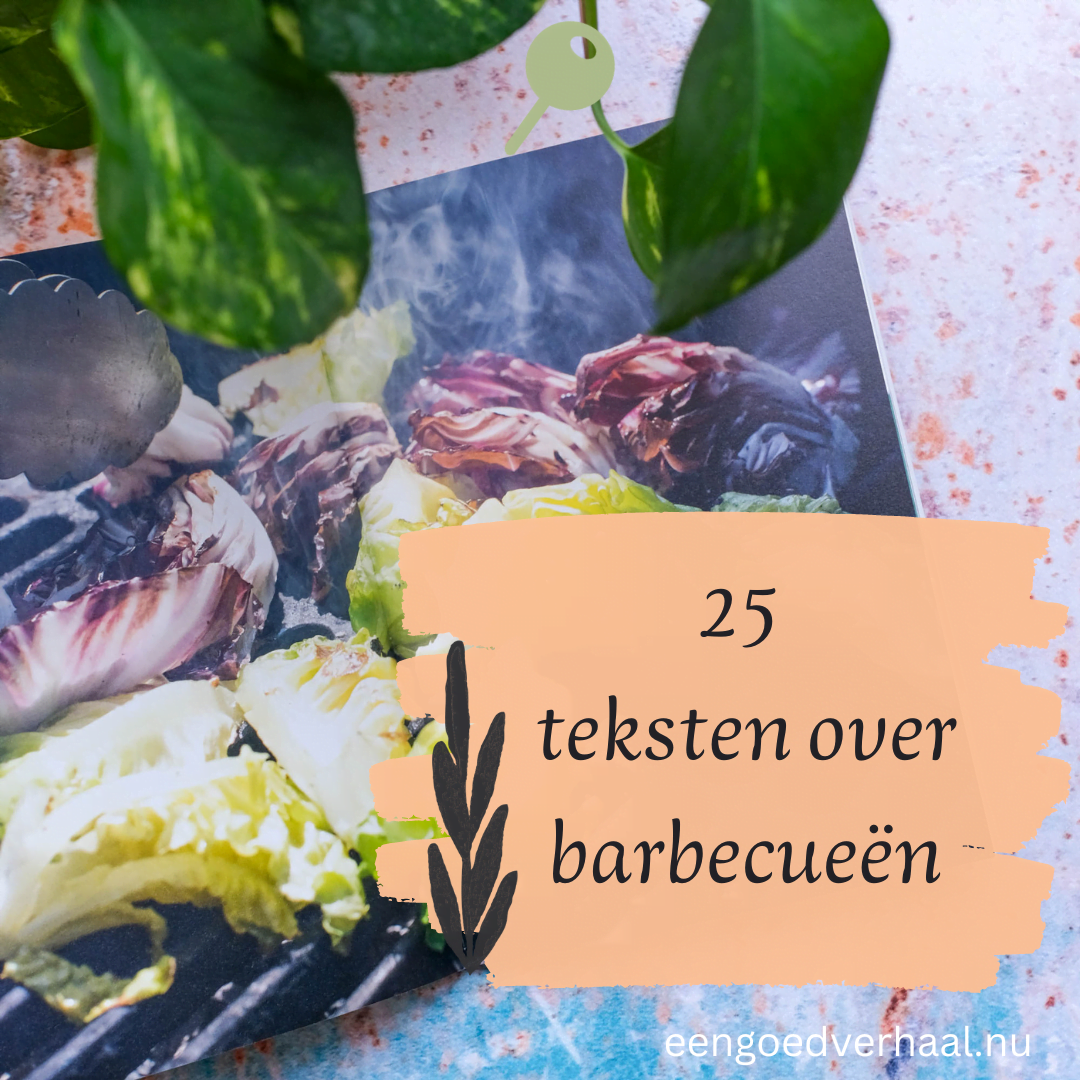 teksten over barbecueën