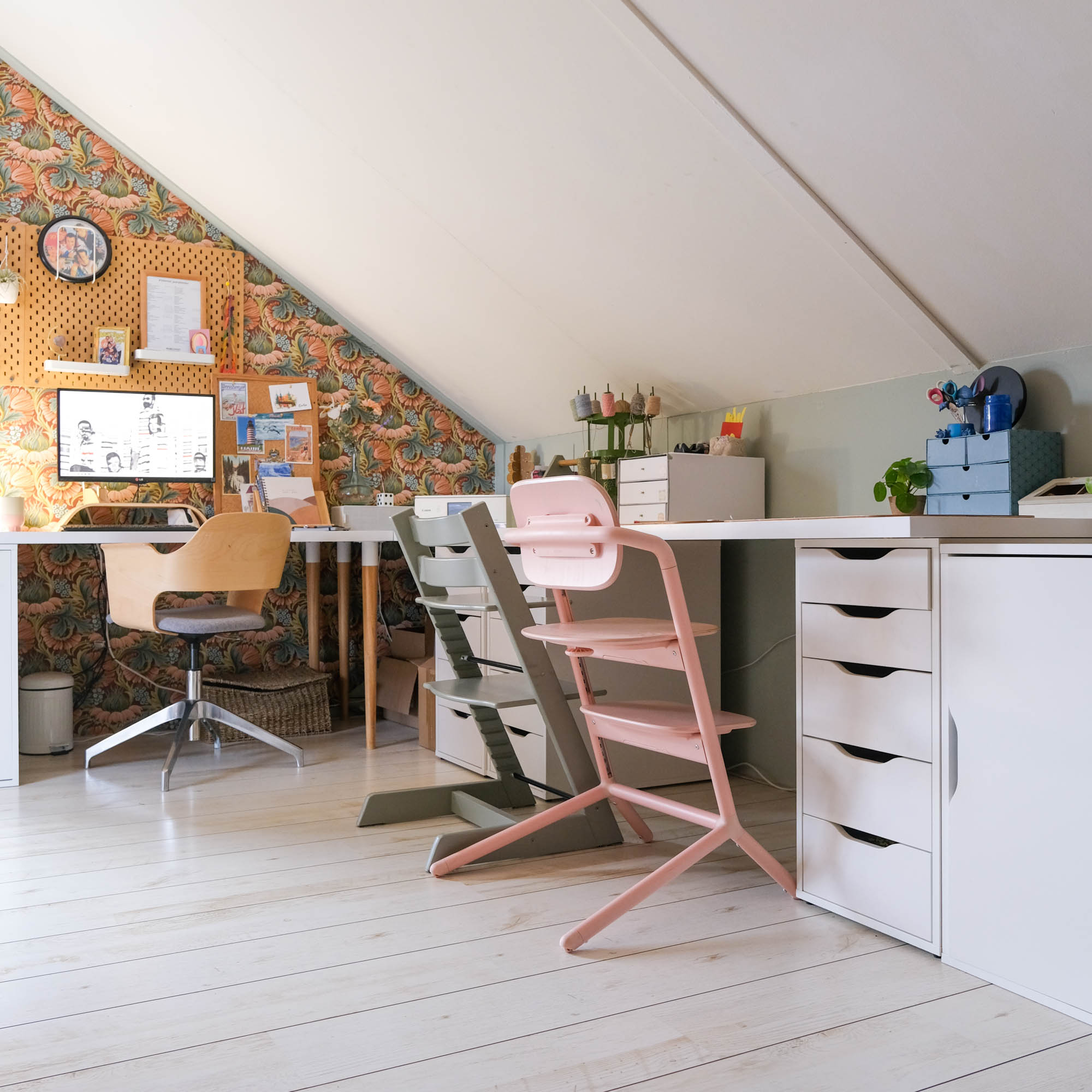 knutselhoek op zolder