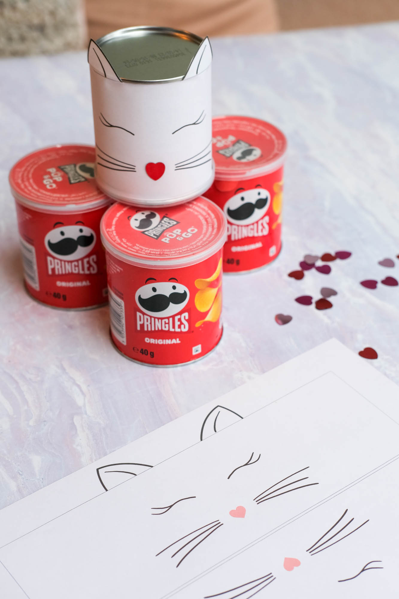 pringles traktatie printen