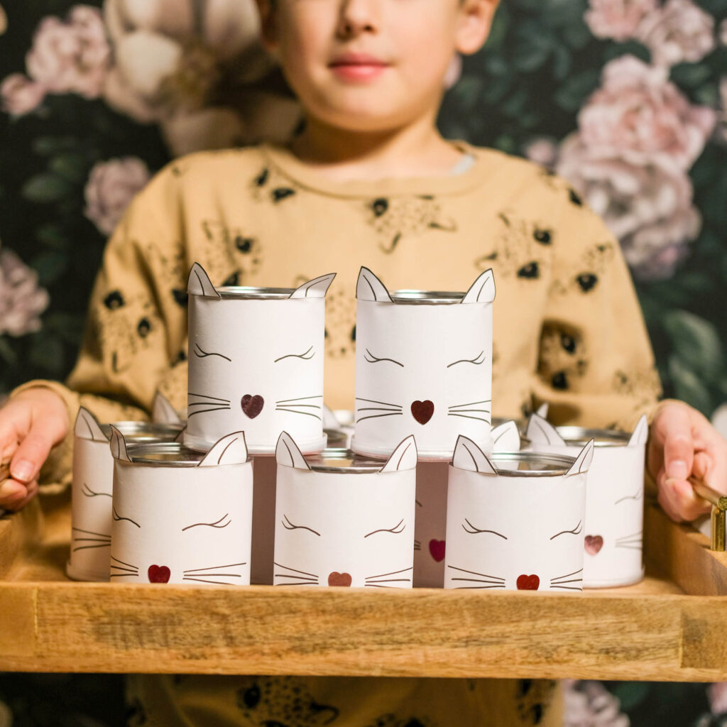 pringles traktatie printable katten