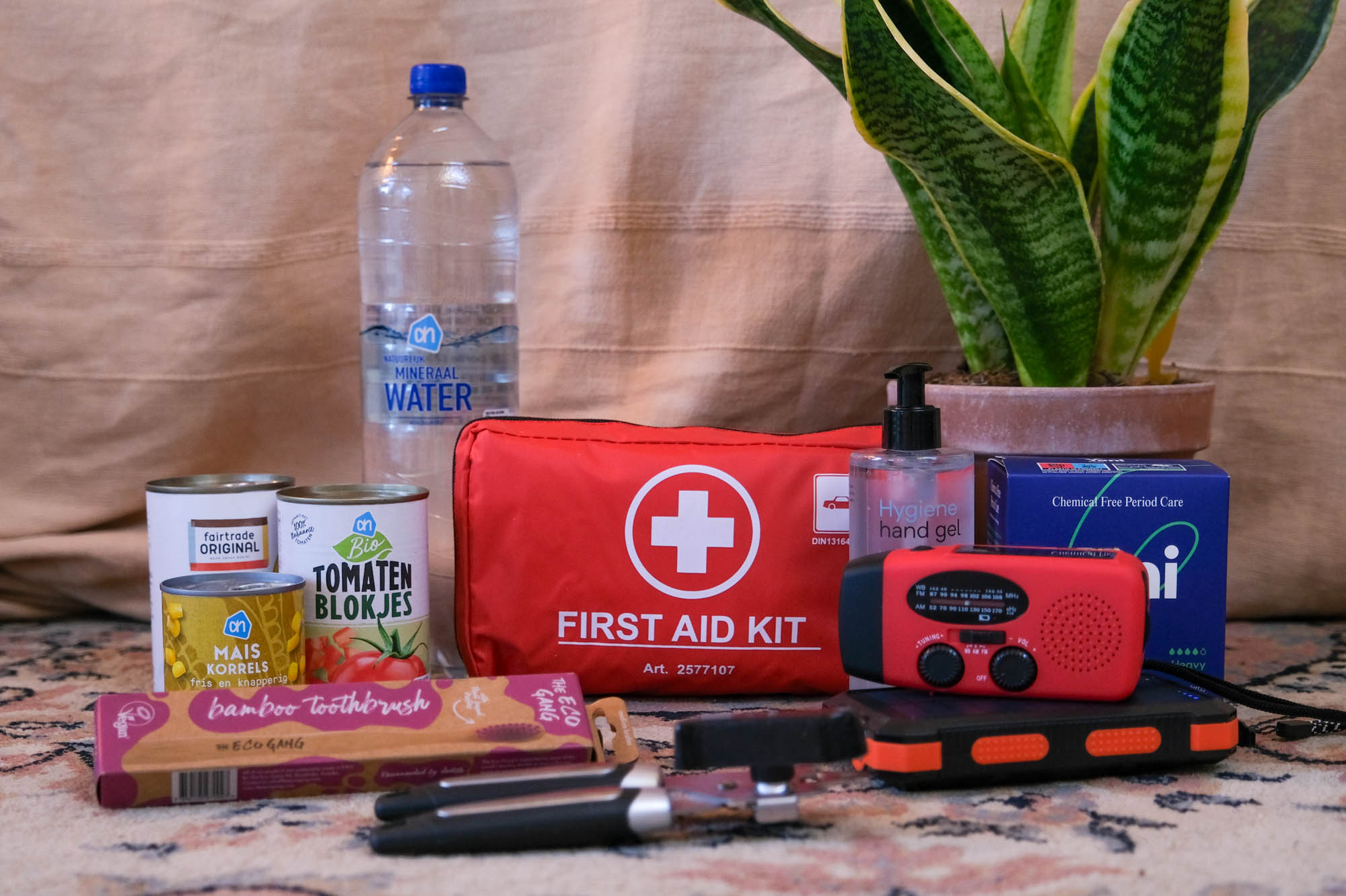 duurzaam noodpakket samenstellen