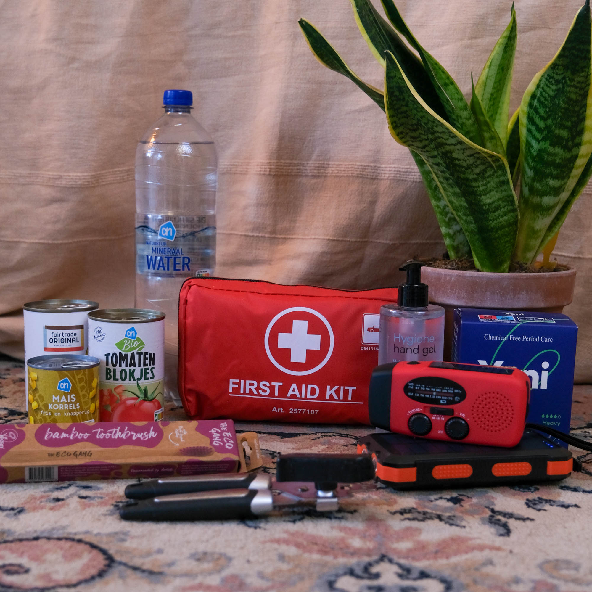duurzaam noodpakket samenstellen